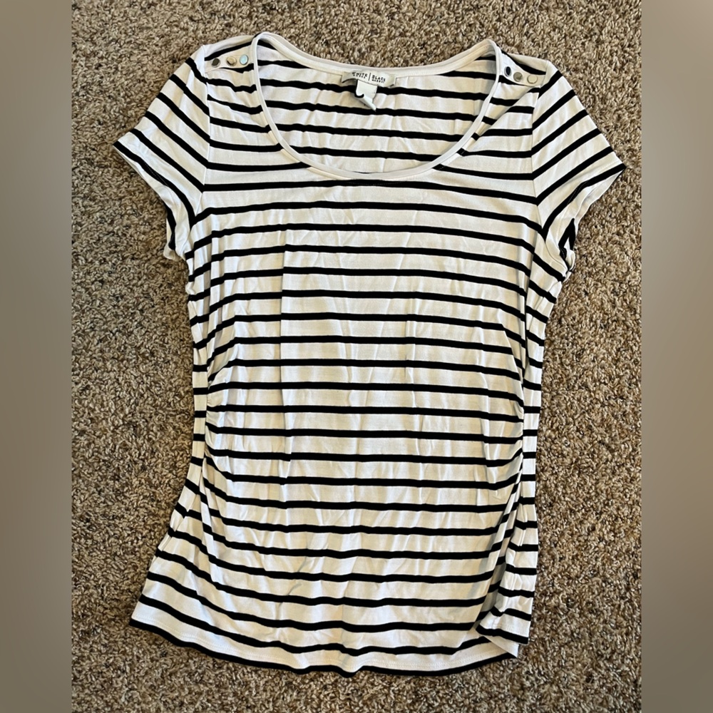 White House Black Market striped tee